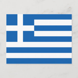 Flagga Grekland Vykort