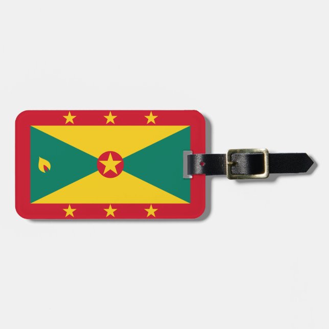 Flagga Grenada Bagagebricka (Horisontell Framsida)