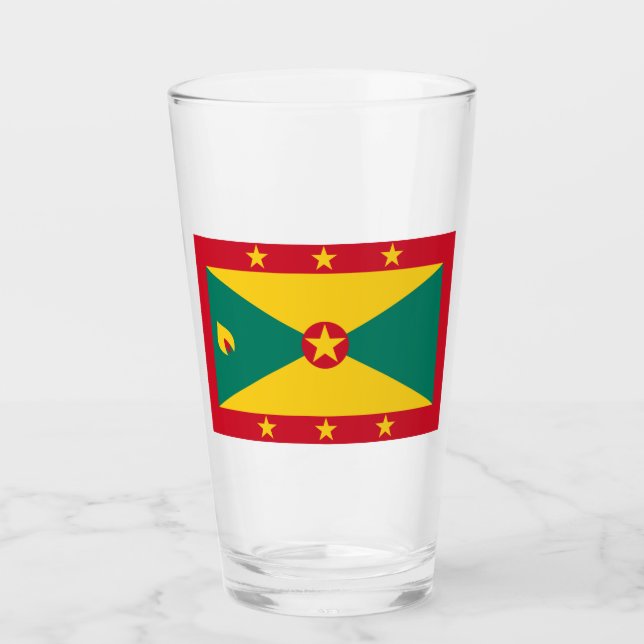 Flagga Grenada Glaskopp (Framsida)