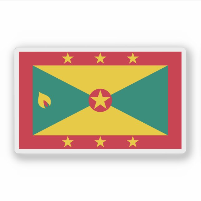 Flagga Grenada Klistermärken (Framsida)