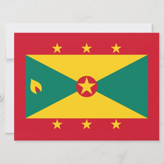 Flagga Grenada Kort (Framsida)