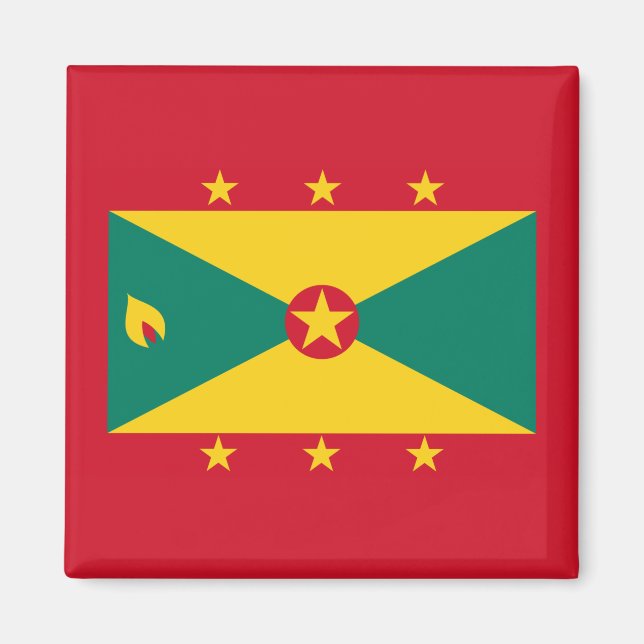 Flagga Grenada Magnet (Framsidan)