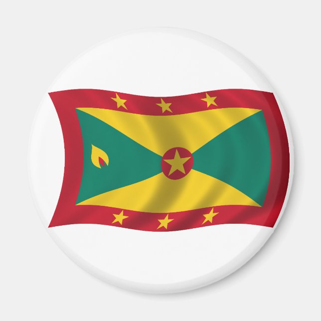 Flagga Grenada Magnet (Framsidan)