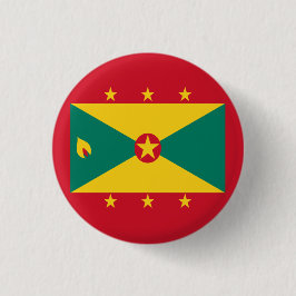 Flagga Grenada Red Grönt Gult Independence day Knapp