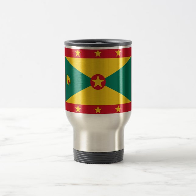 Flagga Grenada Travel/Commuter Mugg (Center)