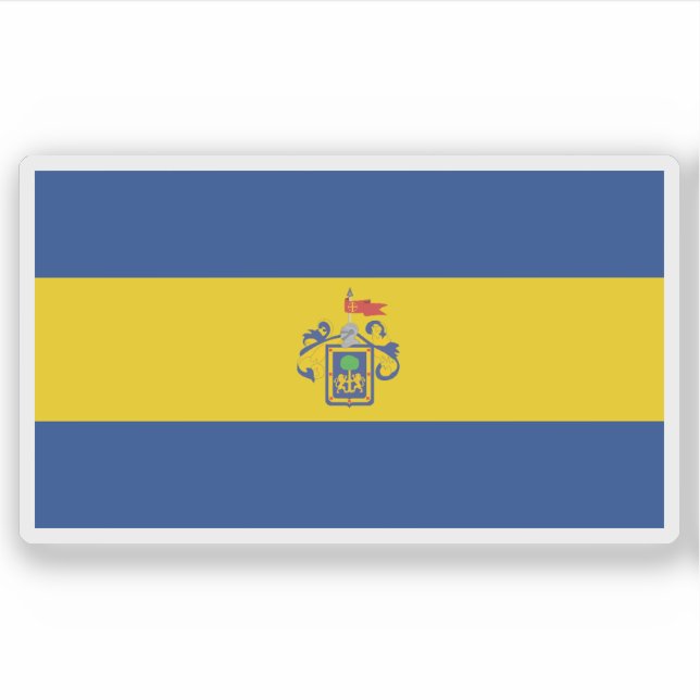 Flagga Guadalajara, Mexiko Klistermärken (Framsida)