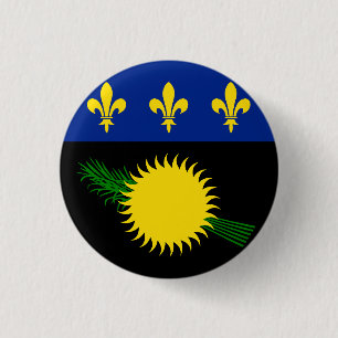 Flagga Guadeloupe Knapp