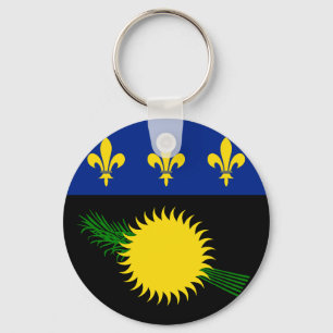Flagga Guadeloupe Nyckelring