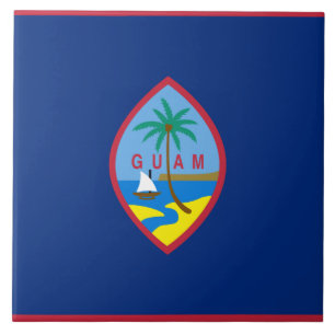 Flagga Guam Kakelplatta
