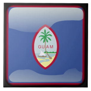 Flagga Guam Kakelplatta