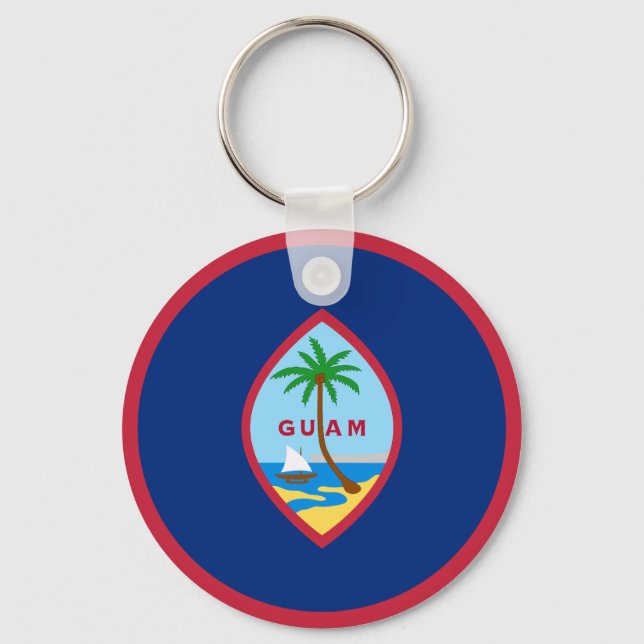 Flagga Guam Nyckelring (Framsida)