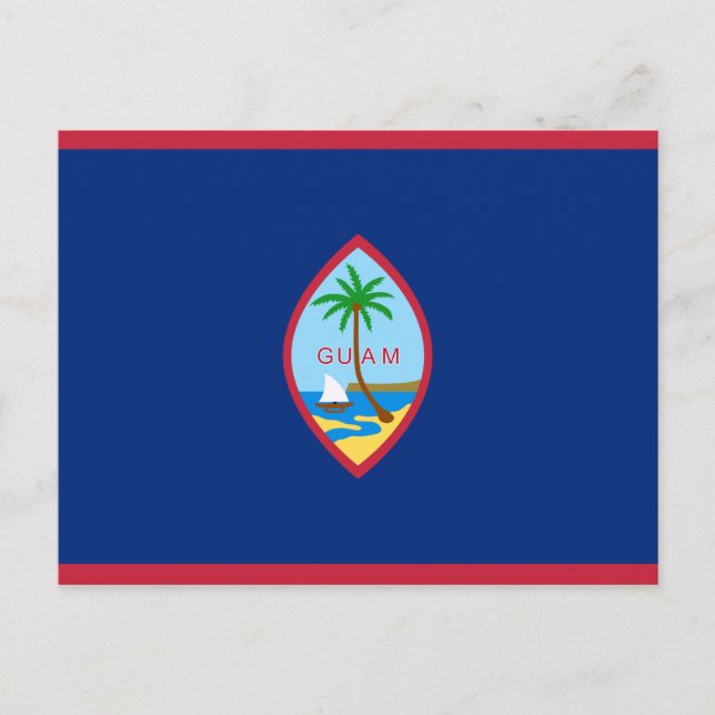 Flagga Guam Vykort (Framsida)