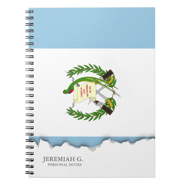 Flagga Guatamala Anteckningsbok (Framsidan)