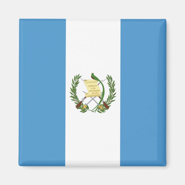Flagga Guatemala - Centralamerika Magnet (Framsidan)