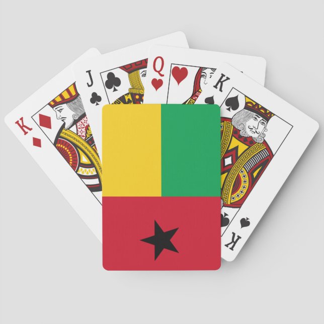 Flagga Guinea-Bissau Casinokort (Baksidan)