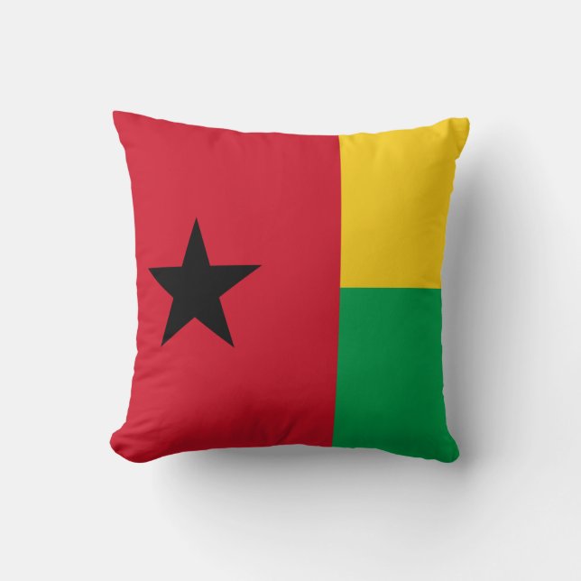 Flagga Guinea-Bissau Kudde (Framsida)