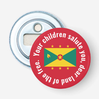 Flagga Guyana National Anthem Röd Grön Gul Flasköppnare
