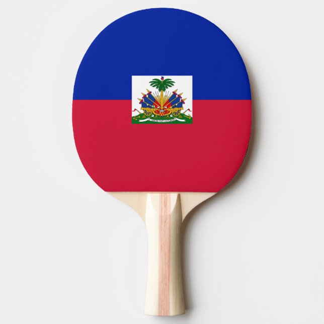 Flagga Haiti Ping Pong Paddle Pingisracket (Framsidan)