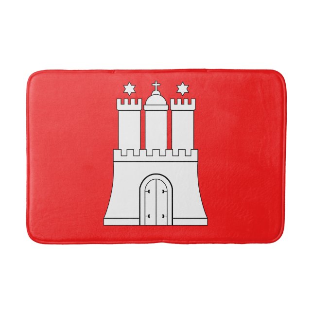 Flagga Hamburg Bath Mat Badrumsmatta (Framsidan)