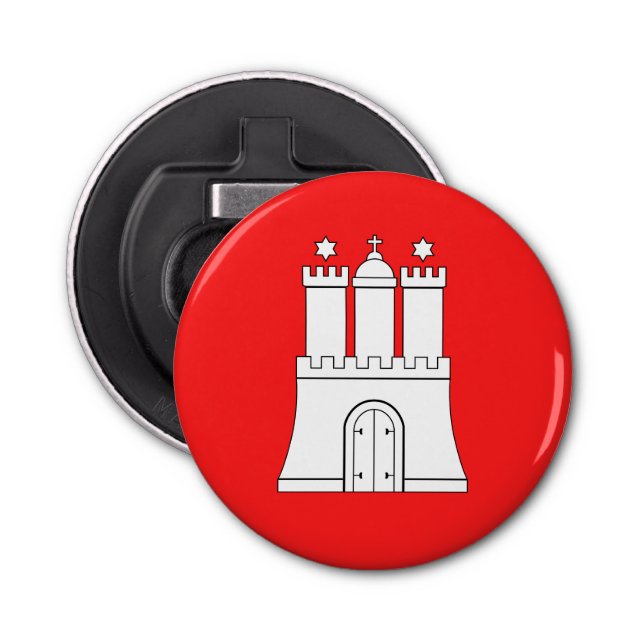 Flagga Hamburg Flaska-öppnare Flasköppnare (Framsidan)