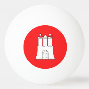 Flagga Hamburg Ping Pong Boll