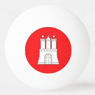 Flagga Hamburg Ping Pong Boll