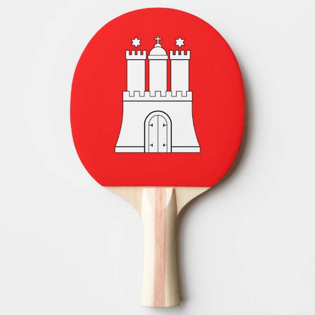 Flagga Hamburg Ping Pong Paddle Pingisracket (Framsidan)