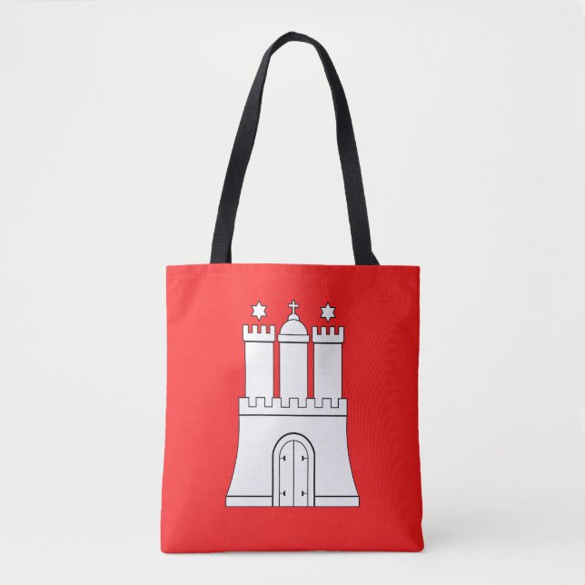 Flagga Hamburg Tote Bag Tygkasse (Framsida)