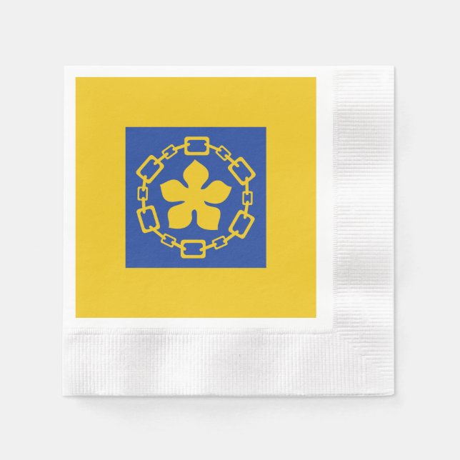 Flagga Hamilton, Ontario Napkins Pappersservett (Framsidan)