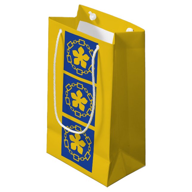 Flagga Hamilton, Ontario Small Gift Bag (Framsidan Vinklad)