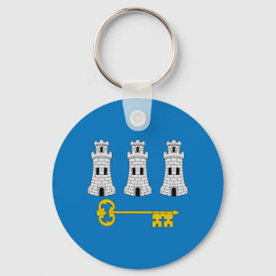 Flagga Havanna, Kuba Keychain Nyckelring