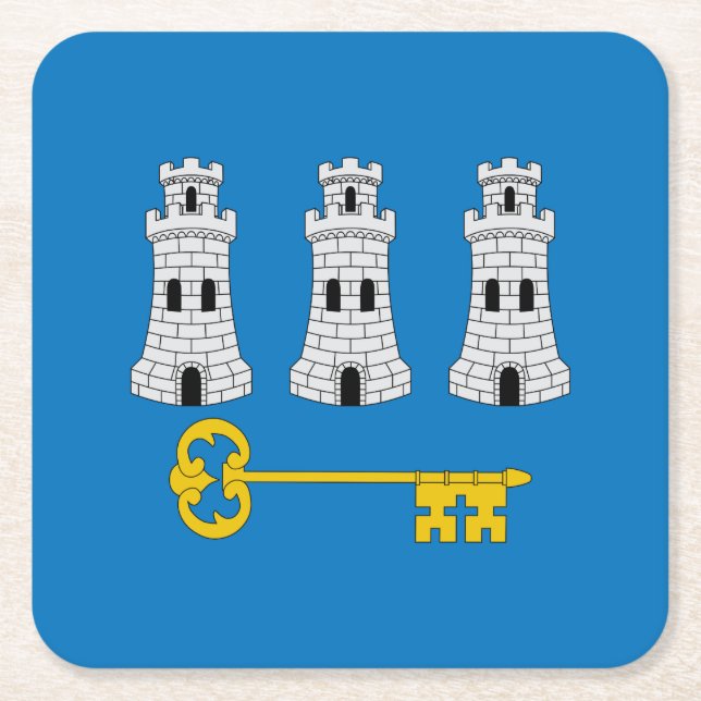 Flagga Havanna, Kuba Underlägg Papper Kvadrat (Framsidan)