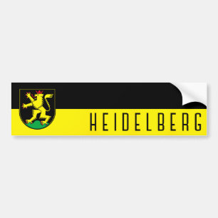 Flagga Heidelberg - TYSKLAND Bildekal