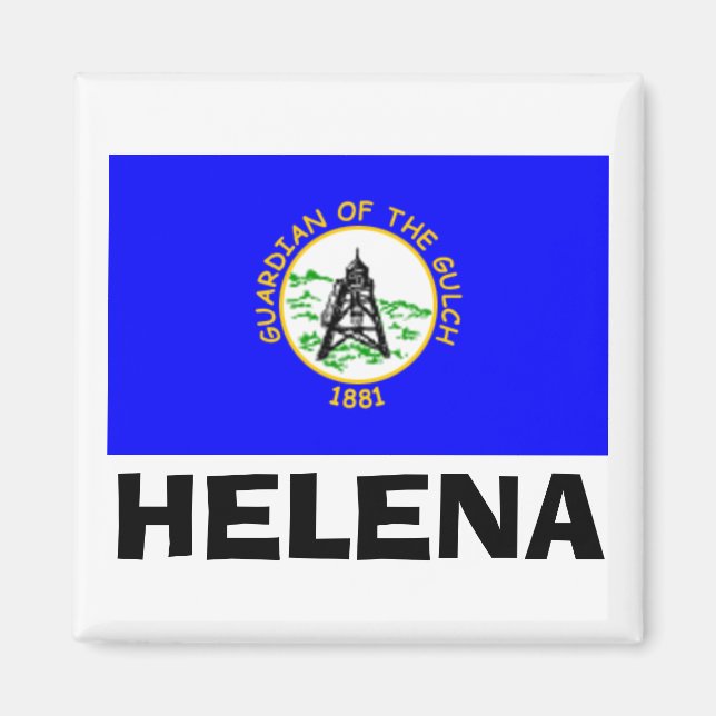 Flagga Helena, Montana Magnet (Framsidan)