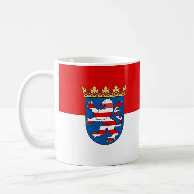 Flagga Hesse Coffee Mugg (Vänster)