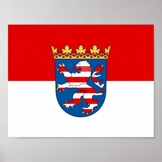 Flagga Hessen Affisch (Framsidan)