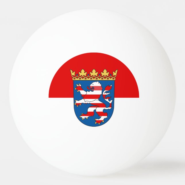 Flagga Hessen Ping-Pong Boll (Framsidan)