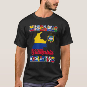 Flagga Hispanic Heritage Month Colombia T Shirt