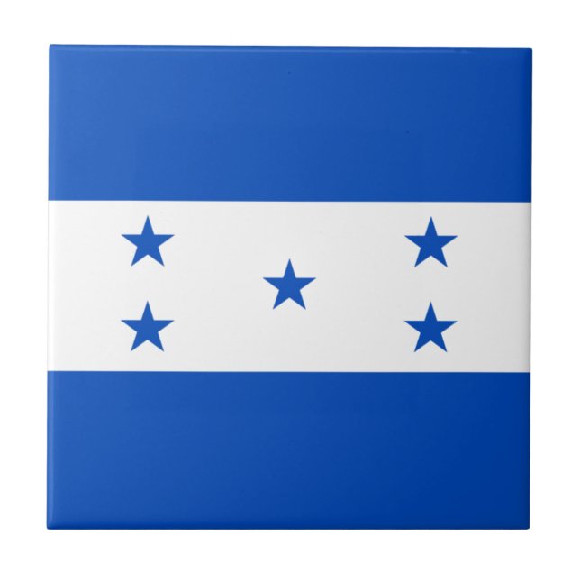 Flagga Honduras Kakelplatta (Framsidan)