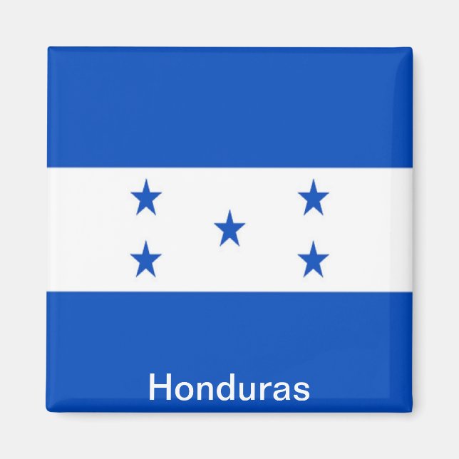 Flagga Honduras Magnet (Framsidan)
