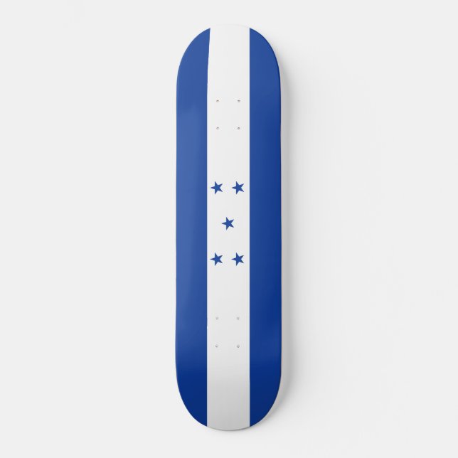 Flagga Honduras Mini Skateboard Bräda 18,5 Cm (Framsida)