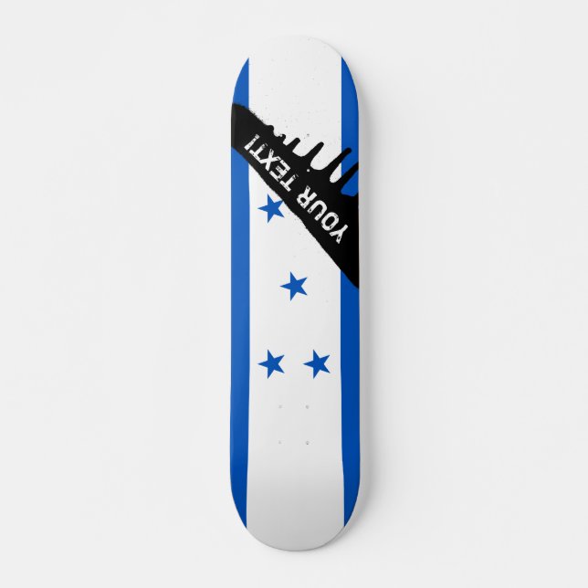 Flagga Honduras Skateboard Bräda 21,5 Cm (Framsida)