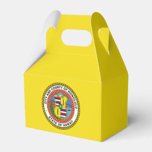 Flagga Honolulu, Hawaii Favor Box Presentaskar