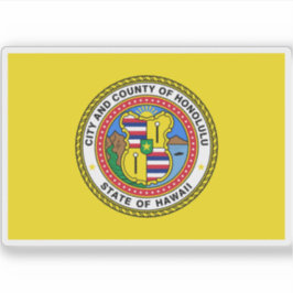 Flagga Honolulu, Hawaii Klistermärken