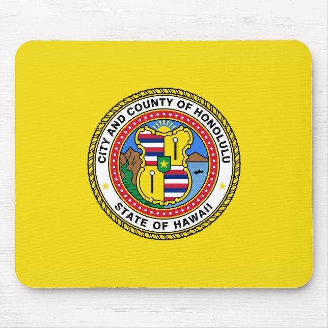 Flagga Honolulu (Hawaii) Musmatta (Framsidan)