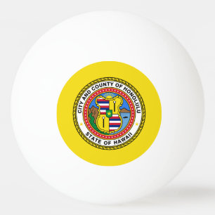 Flagga Honolulu, Hawaii Ping Pong Boll
