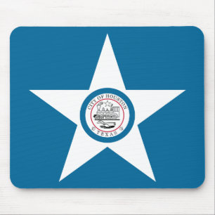 Flagga Houston, Texas Mouse Pad Musmatta