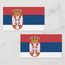 Flagga i Affärskortet Serbien