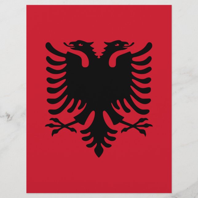 Flagga i Albanien (Framsida)