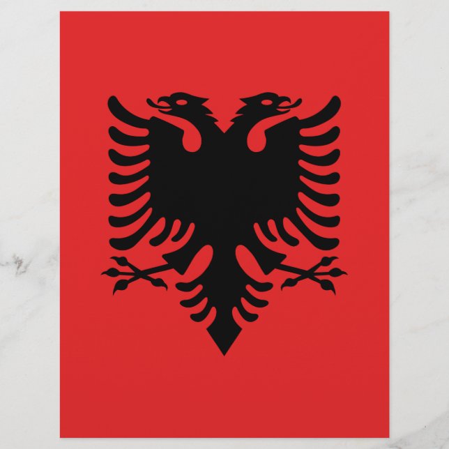 Flagga i Albanien (Framsida)